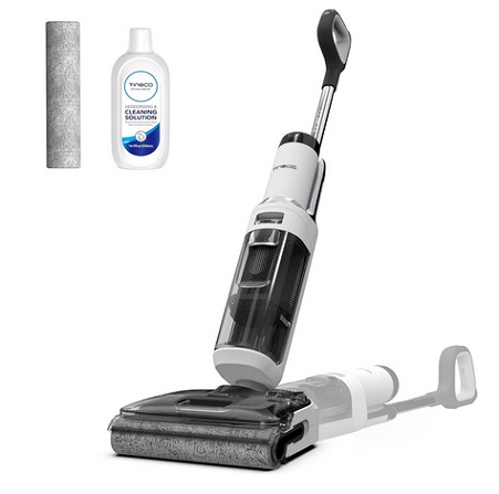 Tineco Floor ONE Stretch S6 Cordless Wet Dry Vacuum Cleaner, 180°Lay-Flat Smart Vacuum Mop, 40 Minutes Long Runtime 158℉ Flashdry Self-Cleaning, Dual-Sided Edge Cleaning Lightweight Floor Cleaner