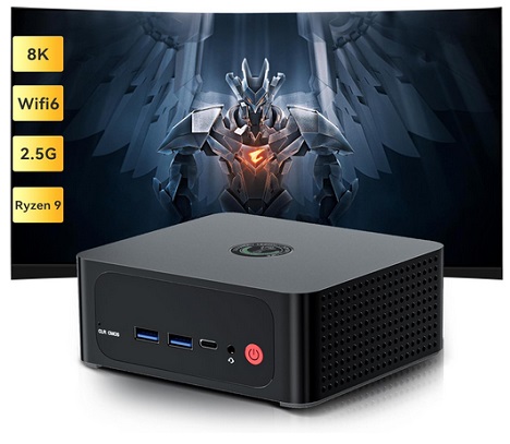 TRIGKEY S6 Pro AMD Zen3+ Ryzen 9 Mini PC, 6900HX(8C16T, Up to 4.9 GHz) Mini Desktop, Micro PC, 16GB DDR5 4800Mhz| 500GB PCIE4.0 NVME SSD, 4K Triple Displays, WiFi 6+BT5.2, DP 144Hz+HDMI, USB4.0/3.2
