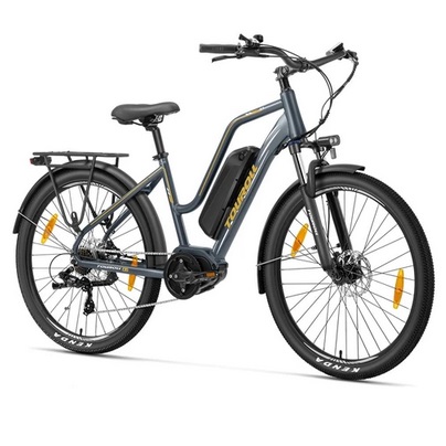 Touroll MA2 Electric Bike 250W Motor 36V 13Ah Battery 27.5”Tires 25km/h Max Speed 100km Max Range Ebike