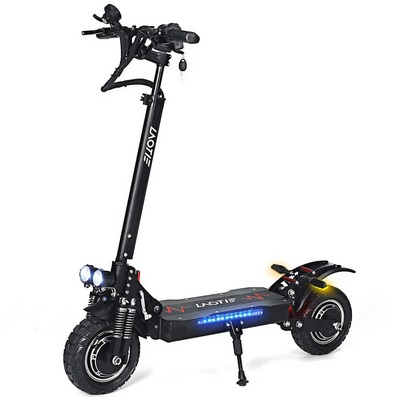 LAOTIE L8S Pro 52V 28.8Ah 21700 Battery 2x1200W Dual Motor 60km/h Max Speed Off-Road Electric Scooter 10 Inch 100km Mileage Hydraulic Brake System Max Load 150kg