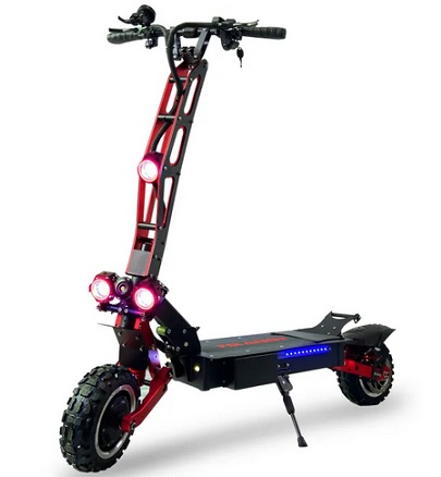 Sooner T109 Cool Folding Electric Scooters 6000W High Power Dual Motor 90-100km/h Max Speed 40-130km Range