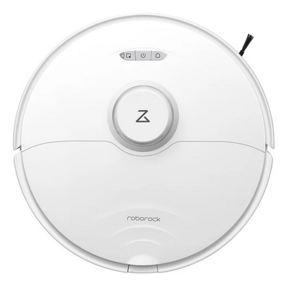 Roborock S8 Robot Vacuum Cleaner 6000Pa Extreme Suction DuoRoller Brush 3D Structured Light Obstacle Avoidance Sonic Vibration Mopping Auto-Lifting Mop 5200mAh Battery 180min Runtime 3D Map 400ml Dustbin APP Control - White (Upgrade from Roborock S7)
