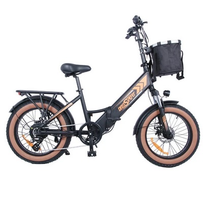 ONESPORT OT29 Electric Bicycle 20*4.0 Fat Tires 250W (Peak 750W) Rear Drive 25-32km/h Max Speed 48V 17Ah Battery 90-120km Range Ebike