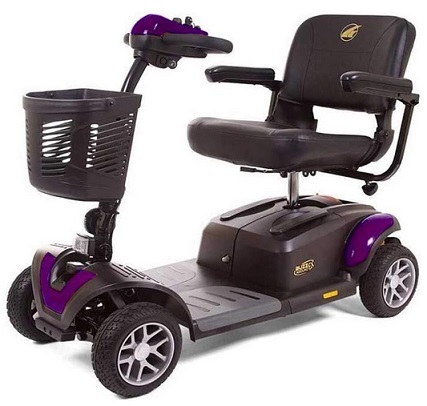 BUZZAROUND EX Extreme 4-Wheel Heavy Duty Long Range Travel Scooter (20-Inch Seat, Purple)