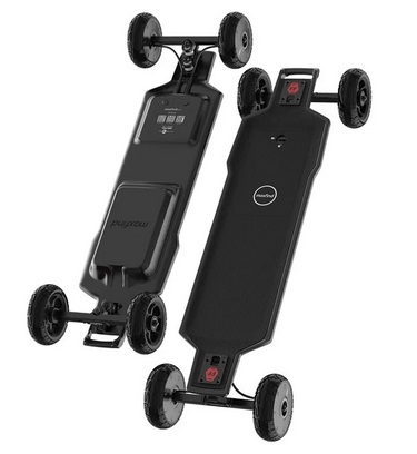 Maxfind FF AT Electric Skateboard 48V 8.7AH Samsung Battery 1500W*2 Dual Motors 165MM Tires 27KM Max Mileage 100KG Max Load