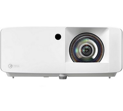 Optoma UHZ35ST Compact Short Throw Laser Home Theater and Gaming Projector, 4K UHD Laser, High Bright 3,500 Lumens