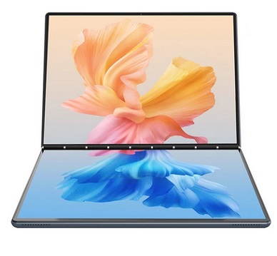 N-one Nbook Air Laptop, Dual 13.5-inch Screen, 2256*1504 10-point Touch Screen, Intel N100 4 Cores Up to 3.4GHz, 16GB RAM 512GB SSD, Dual-Band WiFi Bluetooth 5.0, 2*Full Function Type-C, 9000mAh Battery, PD Fast Charging,(Free Keyboard Mouse Bag)
