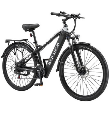 Halo Knight H02 Electric Bike, 750W Brushless Motor, 48V 16Ah Battery, 29*2.1-inch Tires, 50km/h Max Speed, 60km Max Range, Shimano 21 Speed, Mechanical Disc Brake - Black