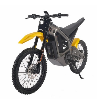 Cheerdmoto Sunron QD-EM2.0 Electric Dirt Bike 72V 30AH 3000W Electric Bicycle 70/100-19 Tire 85KM Mileage Range Max Load 150KG - Yellow