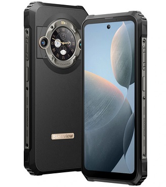 Blackview BL9000 5G Phone 6.78in 2.4K FHD+ 120Hz Dual Display 24GB 512GB 120W Fast Charing 50MP 8800mAh NFC Dimensity 8020 Octa Core IP68 IP69K Waterproof Rugged Smartphone - Black