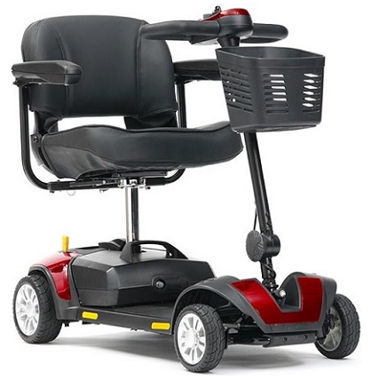 Livewell Jaunt 4mph Portable Travel Car Boot Mobility Scooter (Red)