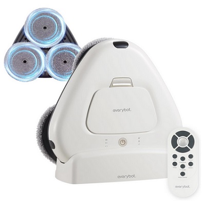 EVERYBOT Three-Spin Robot Mop - Ultra Quiet Smart Mopping Robot Cleaner Only | Powerful Stylish 3 Spin Wet Mop for Hard Floor & Tile Cleaning with Remote Control | Large Water Tank