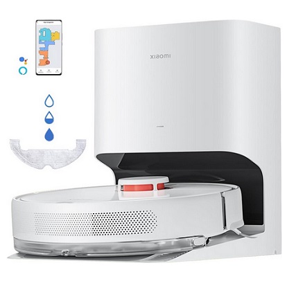 Xiaomi Robot Vacuum X10, Quick dust Collection with Dual auto-Emptying Vents and ducts, Advanced LDS Laser Navigation, 4000Pa Powerful Cleaning, 5200mAh Battery, up to 180 Minutes of Cleaning, White