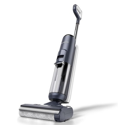 Tineco Floor ONE S5 Smart Cordless Wet Dry Vacuum Cleaner and Mop for Hard Floors, Digital Display, Long Run Time, Great for Sticky Messes and Pet Hair, Space-Saving Design, Blue