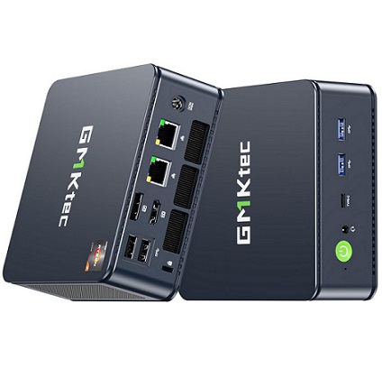 GMKtec M5 Plus Gaming Mini PC Ryzen 7 5825U (Upgraded 5700U), 32GB RAM 1TB SSD Windows 11 Pro Dual NIC LAN 2.5GbE Desktop Computers, Triple 4K Display, WiFi 6E, USB3.2, USB-C, BT 5.2, DP, HDMI 2.0