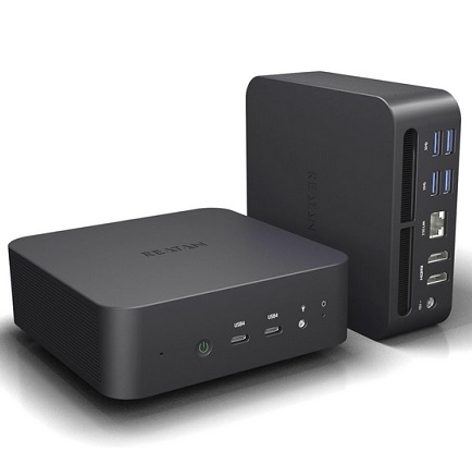Reatan Alloy 9 Mini Gaming PC AMD Ryzen 9 7940HS 64GB SSD 2TB DDR5 5600 MHz RAM,Desktop Mini Computers Windows 11 pro,Radeon 780M Graphics,2.5Gbps LAN, HDMI 2.1, 8K USB 4.0 Wi-Fi 6E/BT5.3