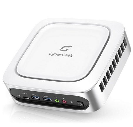 CyberGeek T1 Mini Desktop Computer, 11th Gen Intel i9-11900H(8C/16T, Up to 4.9GHz), Small Gaming PC 32GB RAM 2TB PCIe SSD, Mini PC Dual LAN, 6 USB Ports, Wi-Fi 6, BT5.2, 4K Triple Display Mini Computer