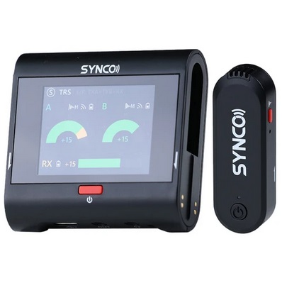 SYNCO G3 Pro Wireless Collar Microphone, 250m 2.4GHz Transmission, 2-inch Touch Screen, 3 Levels of Noise Cancellation, 10 Hours of Continuous Recording