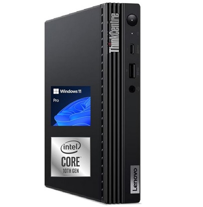 Lenovo M60e ThinkCentre Business Mini Desktop, Intel Core Processor(Up to 4.3Ghz), 32GB RAM, 1TB SSD, Display Port, HDMI, USB Type-C, RJ-45, Wi-Fi 6, Windows 11 Pro, Black