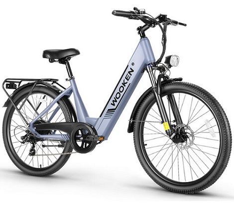 Wooken Electric Bike for Adults, 1000W Peak Ebike, 26\