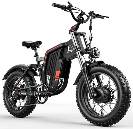Seemoon SM2-BO Electric Bike, 52V 23Ah Dual Motors Peak 3000W 20\