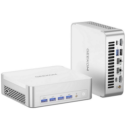 GEEKOM XT1 Mega AI Mini PC,14th Gen Intel Core Ultra U9-185H Processor(16C/22T,up to 5.1 GHz) 32GB DDR5 RAM 2TB PCIe Gen4 SSD Mini Desktop Computers, Windows 11Pro,WiFi7/BT5.4/Dual 2.5G LAN/USB4.0/8K
