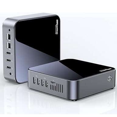 DreamQuest Mini Desktop Computer Windows 11 Pro Preinstalled, Intel 12th N95 (up to 3.4GHz) Mini Pc with 32GB RAM 1TB M.2 SSD, USB3.2, BT4.2,WiFi 5,4k HDMI, Gigabit Port for Home Office