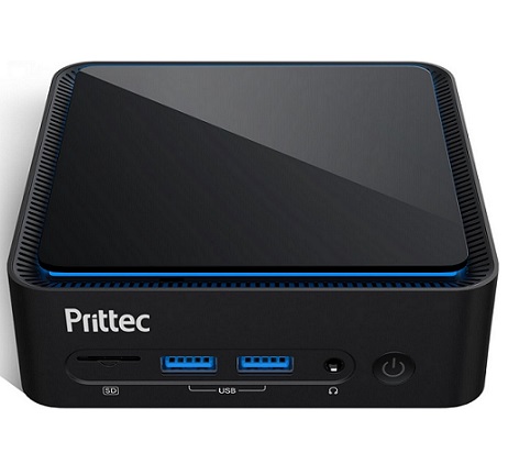 Prittec F8 Mini PC, Intel 13th Raptor Lake i5-13420H, 16GB DDR4 RAM, 512GB M.2 SSD, Support 8K, Four Display, HDMI x2, USB3.2 Gen 1 x2, USB2.0 x2, Type-C x2, WiFi6/BT5.2, 2.5GB LAN x 1, Win11 Pro