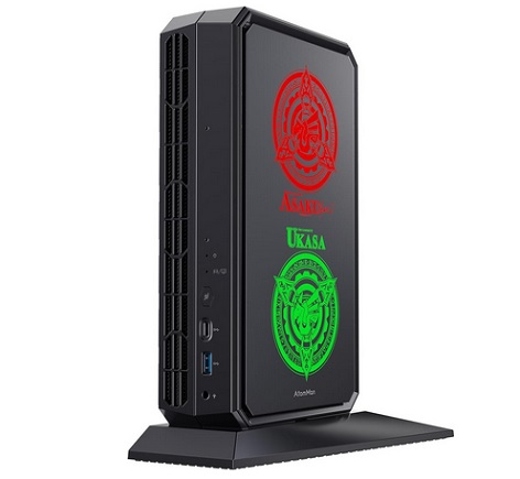 AtomMan G7 Pt Mini PC AMD Ryzen 9 7945HX(16C/32T, up to 5.4GHz) 32GB DDR5 1TB PCIe4.0 SSD Micro Computer, HDMI+DP+USB-C Output, 2.5G LAN, WiFi7, BT5.4, 4xUSB AMD Radeon RX 7600M XT Graphics Gaming PC