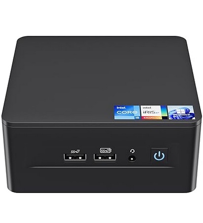 ASUS NUC 12Pro, Intel NUC 12 Pro NUC12WSHi5 Mini PC, Intel Core i5-1240P (12C/16T, Up to 4.4GHz), 16GB DDR4 RAM, 512GB PCIe 4.0 NVMe SSD, Iris Xe Graphics, WiFi 6E, BT 5.3, 8K Support, Win 11 Pro