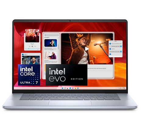 Dell Inspiron 16 Plus 7640 Laptop - 16-inch 16:10 2.5K (2560x1600) Display, Intel Core Ultra 7-155H, 16GB LPDDR5X RAM, 1TB SSD, Intel Arc Graphics, Windows 11 Pro, Onsite & Migrate Service- Ice Blue