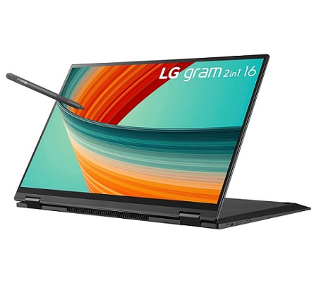 LG gram 2in1 16-Inch Lightweight Laptop 13th Gen Intel Core Processor i7-1360P Windows 11 Home 32GB RAM 1TB SSD - Black