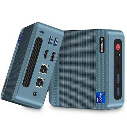 BOSGAME Mini PC P2 Pro, 12th Gen Intel i9-12900H Mini Computers(14C/20T,Up to 5GHz), 32GB DDR5 RAM 1TB PCIe Gen 4 SSD Mini Desktop PC, Thunderbolt 4, Dual 2.5G LAN, WiFi 6E/BT5.2