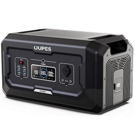 OUPES B2 Smart Extra Battery for Mega 1. Mega 2, Mega 3, 2048Wh LiFePO4 Battery Backup, 0.6H to Full Charge, Battery Backup for Home Use, Blackout, Camping, RV