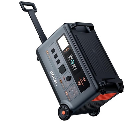 OSCAL PowerMax 6000 Portable Power Station 6000W(Surge 7200W), 3600Wh LiFePO4 Expandable Solar Generator with 1.96H Full Charge, 5ms UPS, DC/AC Split Phase Voltage for Home emergency