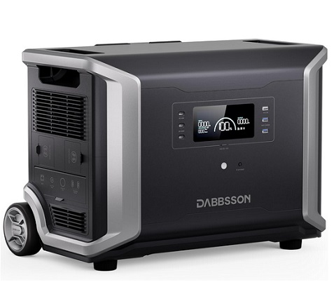 Dabbsson DBS3500 Portable Power Station, 3430Wh Solar Generator for Home Use, Power Outage, Outdoors, Camping, RVs, 3600W Pure Sine Wave, Fast Charging EV Semi-Solid State LiFePO4 (LFP) Battery