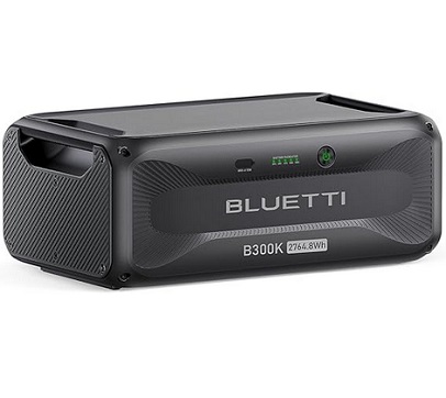 BLUETTI B300K Expansion Battery, 2764.8Wh LiFePO4 Battery Pack for Power Station AC200L AC300 AC500 AC200MAX, Extra Battery for Home, Emergency, Road Trip