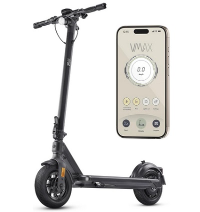 VMAX VX2 PRO GT Swiss Engineered Electric Scooters, 500W Motor 1300W Peak Power, 37-Mile Ranges, IPX6 Water Resistant Fast Electric Scooter