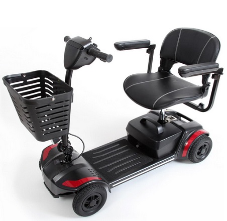 Journey Adventure Mobility Scooter – Lightweight, Electric, Motorized Travel Scooter for Adults & Seniors – Red