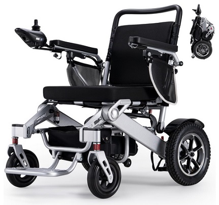 VERPAL YL9000-1 Electric Wheelchair, 25 Miles Longer Range, Foldable Power Wheelchair for Adults Seniors,500W Dual Motors,Compact Motorized Wheelchair All Terrain,Intelligent Folding, Travel Size