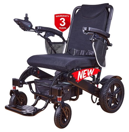 Klano KL80 Longest Range of Freedom: Airline Approved Deluxe Electric Wheelchair with Powerful 500W Motors, Puncture-Free Wheels (Model2)