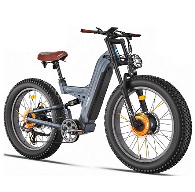 FREESKY M530 Pro Electric Bike Dual Motor 60+KMH 48V 30AH 2025 Upgraded AWD Peak 3500W Electric Mountain Bike for Adults 26\