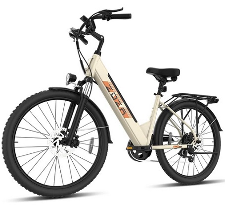 ZDZA ZA02 Electric Bike, 1200W Peak Motor, 26in Wheel, 556Wh Removable Battery, Up to 105 km & 35 km/h, 7-Speed