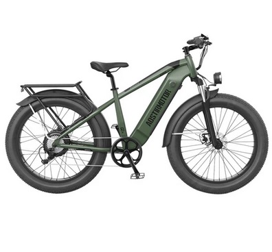 AOSTIRMOTOR KING 26*4.0\'\' Fat Tires 1000W Motor 48km/h Max Speed 52V 15Ah Battery 35-80km Range Shimano 7-Speed Gear