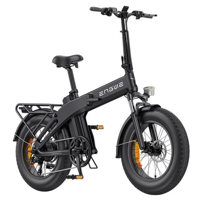 ENGWE EP-2 3.0 Boost Electric Bike, 250W Motor, 48V 13.5Ah Battery, 20*4 inch Tires, 120km Max Range, Hydraulic Brakes, Shimano 7-speed, Torque Sensor, App Control, Fast Charging- Black