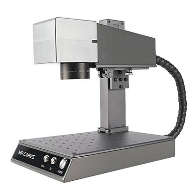 MR CARVE M1 2W Optical Fiber Marking Machine, 0.001mm Accuracy, 70*70mm, for Nameplate Stainless Steel Marking
