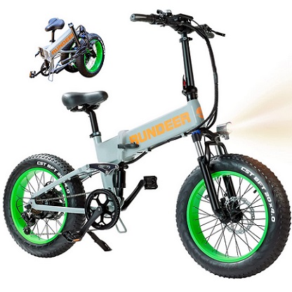 RUNDEER 750W Folding Electric Bike for Adults 20\