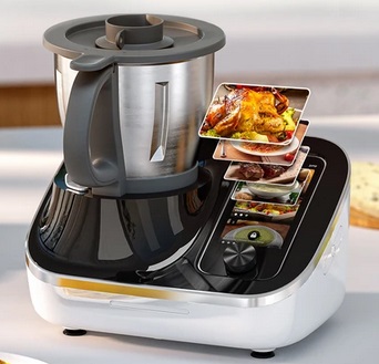 TOKIT Omni Cook Automatic Cooking Robot Household Smart Chief Machine 1700W 2.2L Capacity 21 Functions Lampblack Free Cloud Recipes - EU Plug