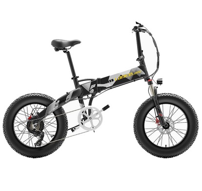 LANKELEISI X2000 PLUS Moped Electric Bike Folding Bike 12.8Ah 48V 1000W 40km/h Max Speed Max Load 150kg - Grey