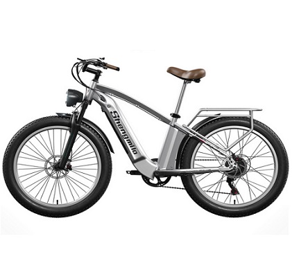 Shengmilo MX04 Electric Moped Mountain Bike Bafang 500W Motor 26*3.0 Inch Fat Tire 48V 15Ah LG Battery 40Km/h Max Speed Shimano 7-Speed Gear 110KM Max Range IP64 Waterproof TEKTRO E500 Oil Brake